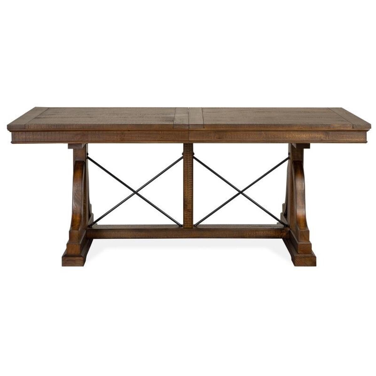 Bay Creek Trestle Dining Table Dining Tables Brown 11