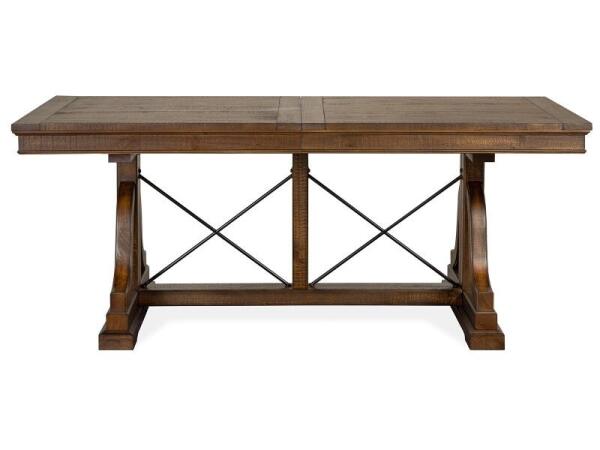 Bay Creek Trestle Dining Table Dining Tables Brown 25