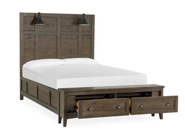 Bay Creek Complete Queen Lamp Panel Storage Bed Beds Beds 18