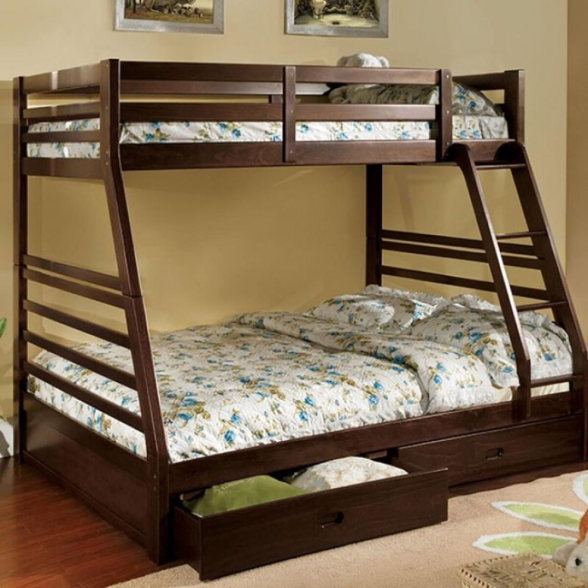 California Bunk Bed Youth Beds Brown 4