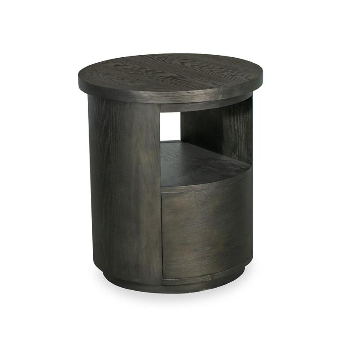 Bosley Dk. Brown Round End Table - Image 2