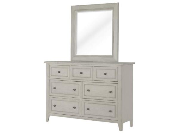 Raelynn Portrait Concave Framed Mirror Bedroom Mirrors Cream 8