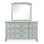 Double Drawer Dresser with Landscape Mirror - Image 5