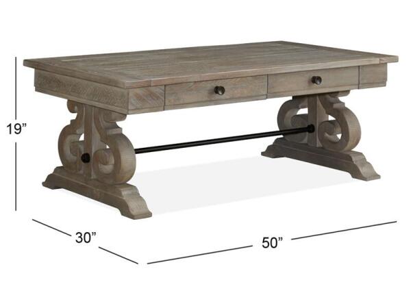 Tinley Park Rectangular Cocktail Table Cocktail & Coffee Tables Brown 8