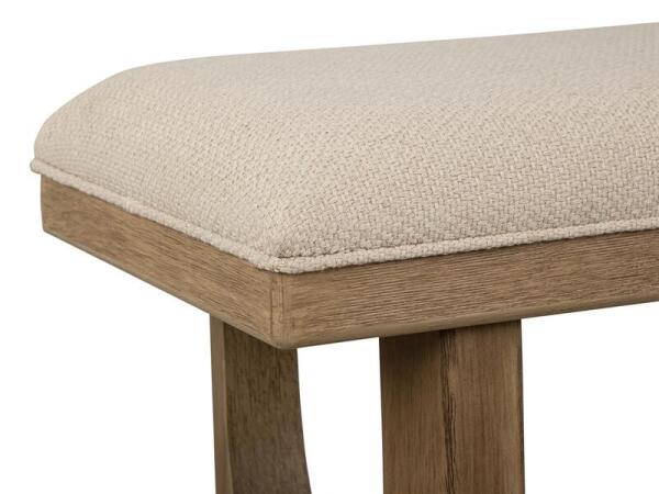 Tristan D5878-68A Backless Bench w/Upholstered Seat & U-Shaped Legs - Image 4