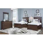 Open Night Stand Cherry Finish Youth Nightstands Brown 15