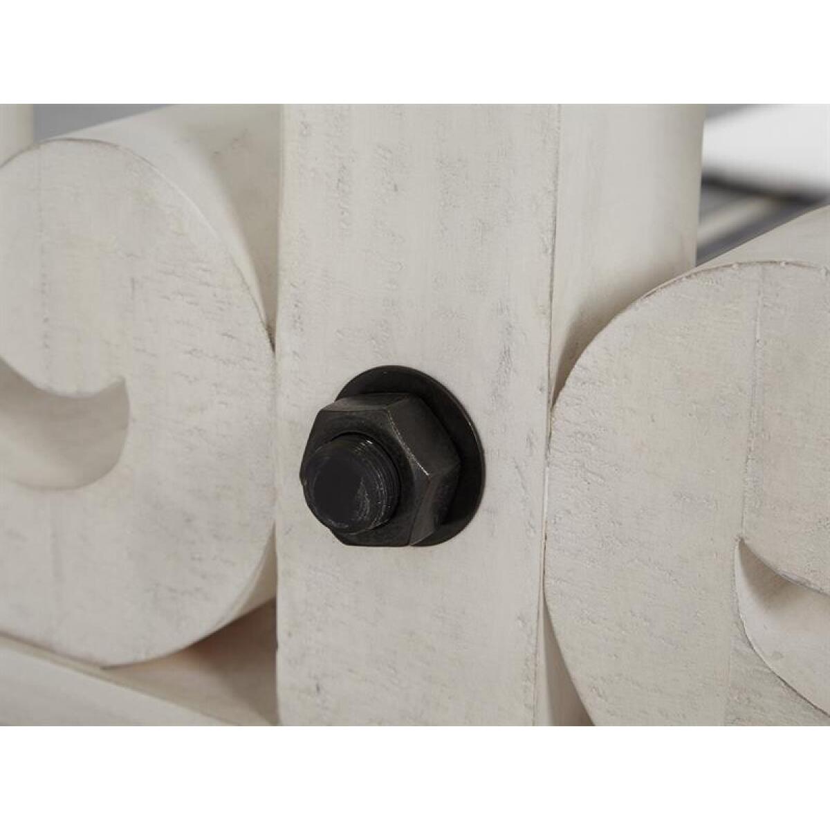 Bronwyn Rectangular Counter Height Table Dining Tables Alabaster, Toasted Nutmeg, Antique Brass w/Pewter Overlay, Baja Natural Fabric 6