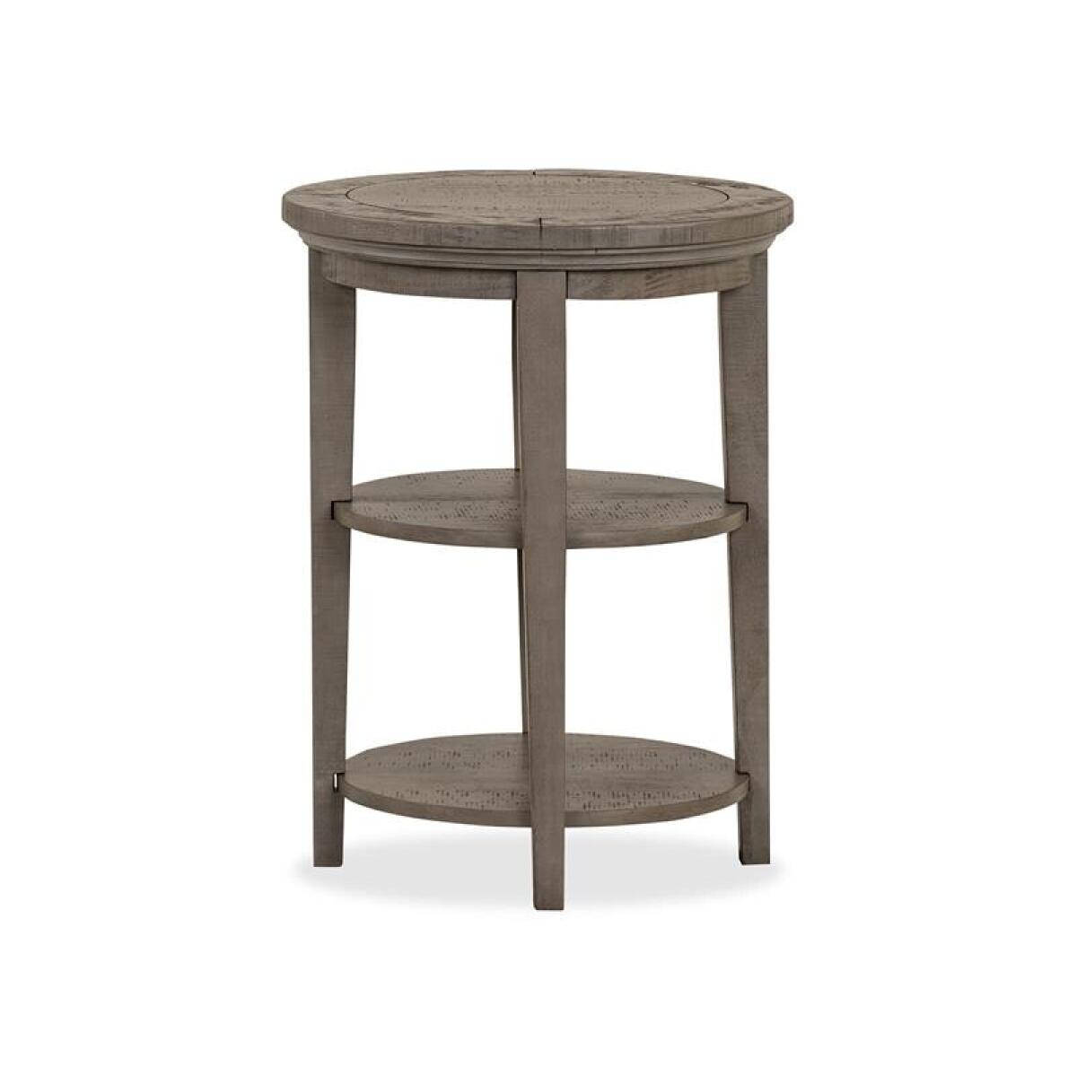Paxton Place Round Accent End Table End tables Brown 9