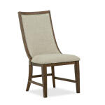 Upholstered Host Side Chair (2/ctn) Chairs & Benches Brown 14