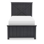 Complete Panel Bed Twin 33 Black Finish - Image 4