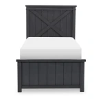 Complete Panel Bed Twin 33 Black Finish Youth Beds Black 12