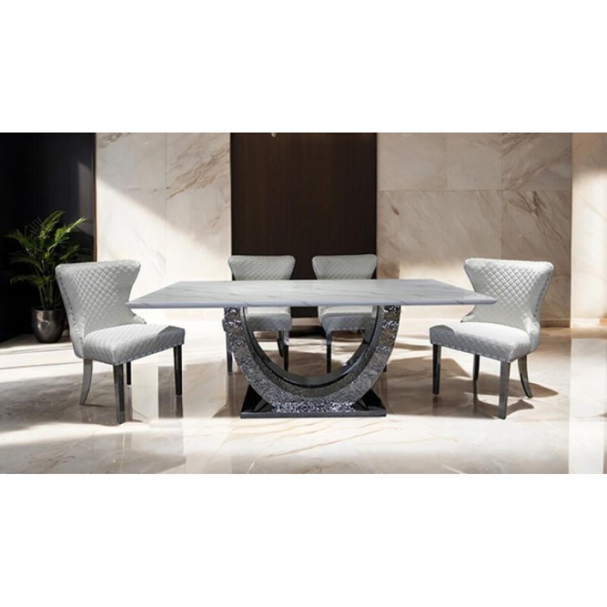 Portanova Chair, Silver/White (2/CTN) - Image 3