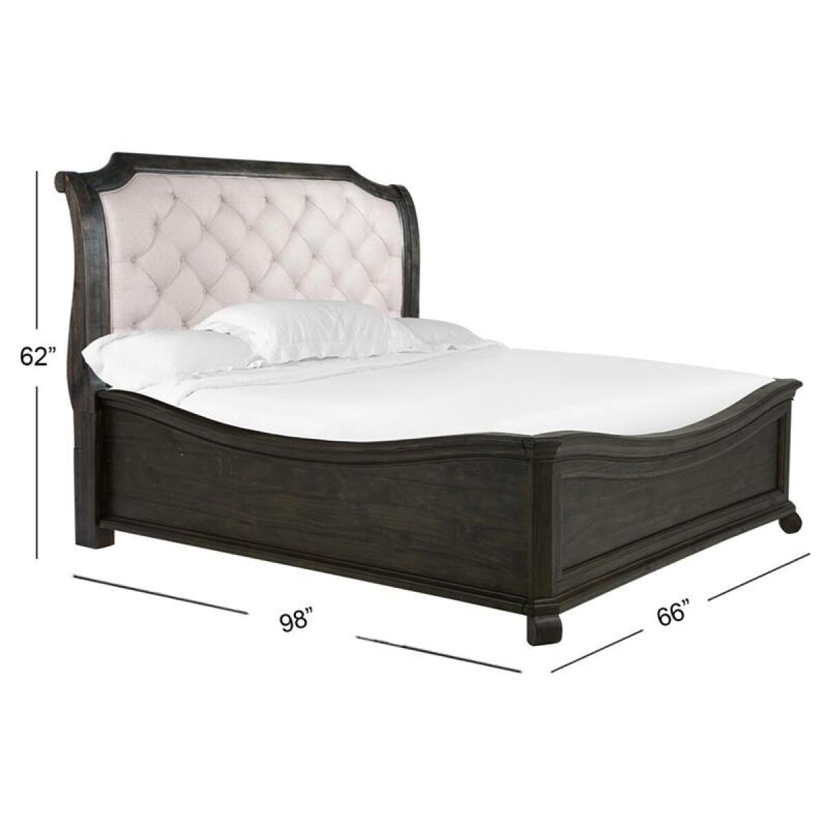 Bellamy Complete Queen Sleigh Bed w/Shaped Footboard - Image 4