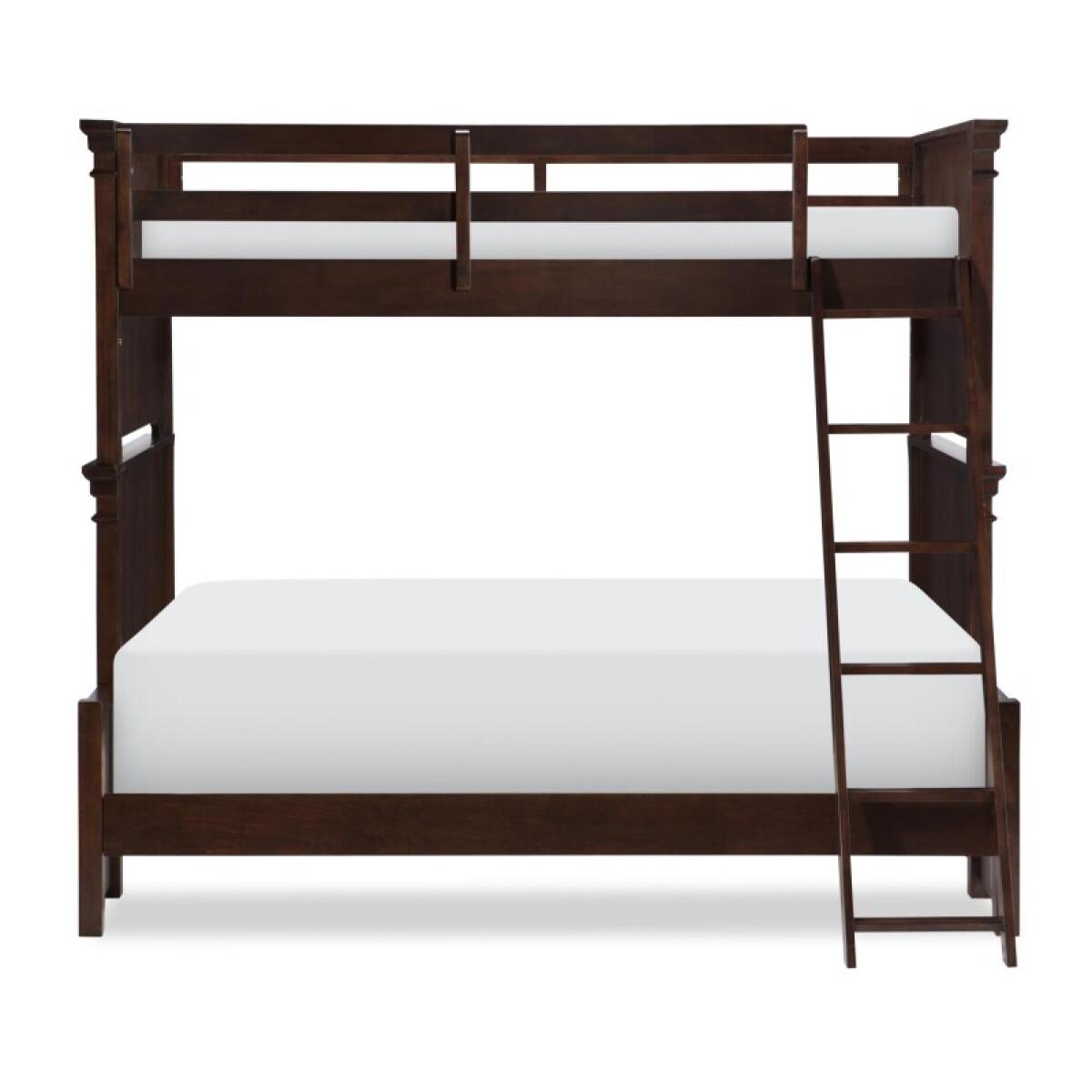 Complete Bunk Twin Full Ext Cherry Youth Beds Brown 5