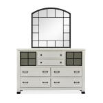 Harper B5321-2445 Door Dresser with Shaped Mirror - Image 3