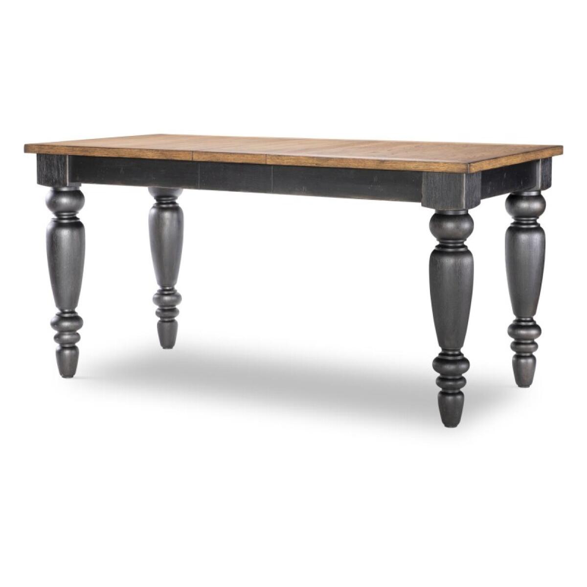 Chimney Leg Counter Height Table Dining Tables Barnwood Oak And Kettle Black 6