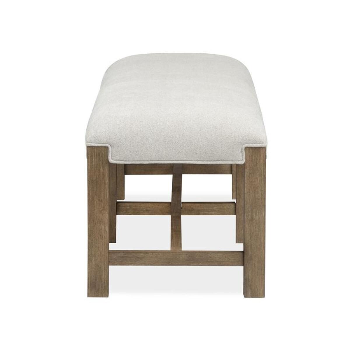 Plum Creek – LT. Brown Bench w/Upholstered Seat Chairs & Benches Chairs & Benches 8