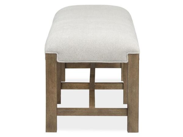 Plum Creek – LT. Brown Bench w/Upholstered Seat Chairs & Benches Chairs & Benches 14