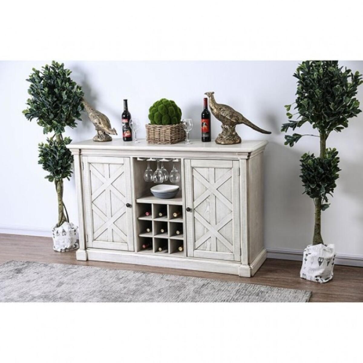 Georgia Server Dining Storage Antique White 5
