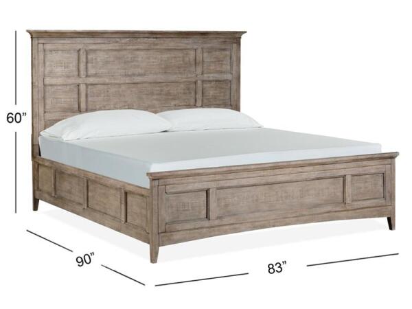 Paxton Place Complete Cal.King Panel Bed with Regular Rails - Image 5