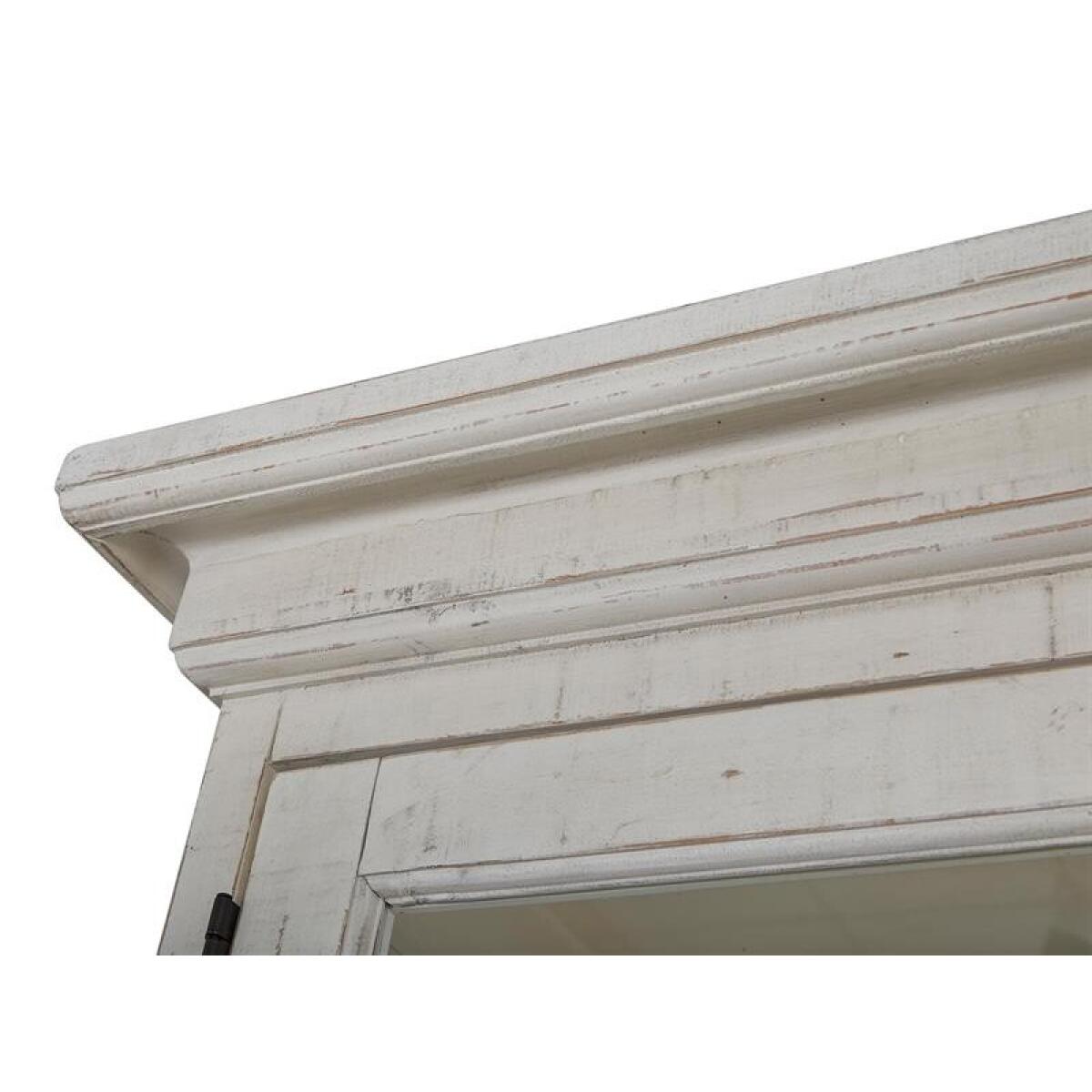 Bronwyn Dining Cabinet Dining Storage Alabaster, Toasted Nutmeg, Antique Brass w/Pewter Overlay, Baja Natural Fabric 8