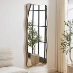 Pavia Tall Mirror, Gold - Image 4