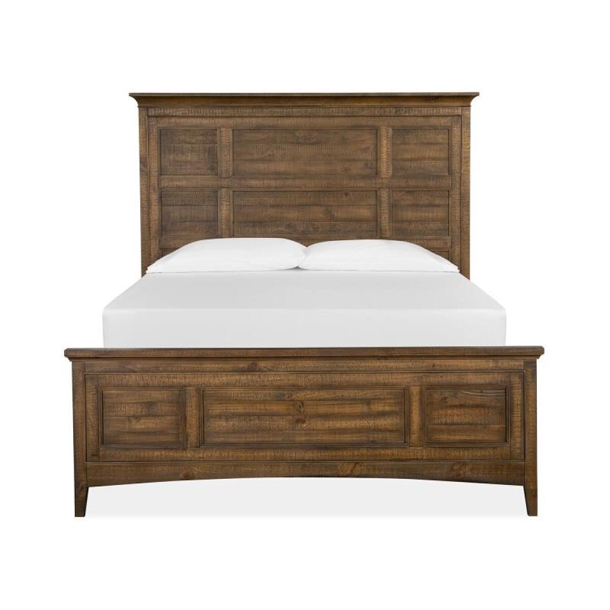 Bay Creek Wood Queen Panel Bed Storage Rail SU Bed Parts Bed Parts 4