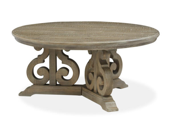 Round Cocktail Table Cocktail & Coffee Tables Brown