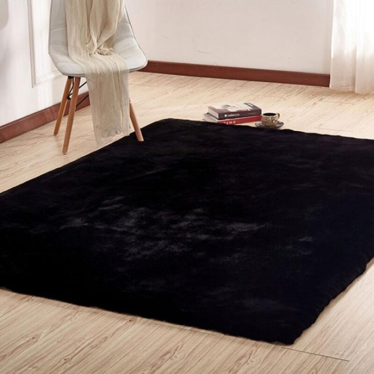 Caparica Area Rug 5′ x 7′ Rugs Black 4