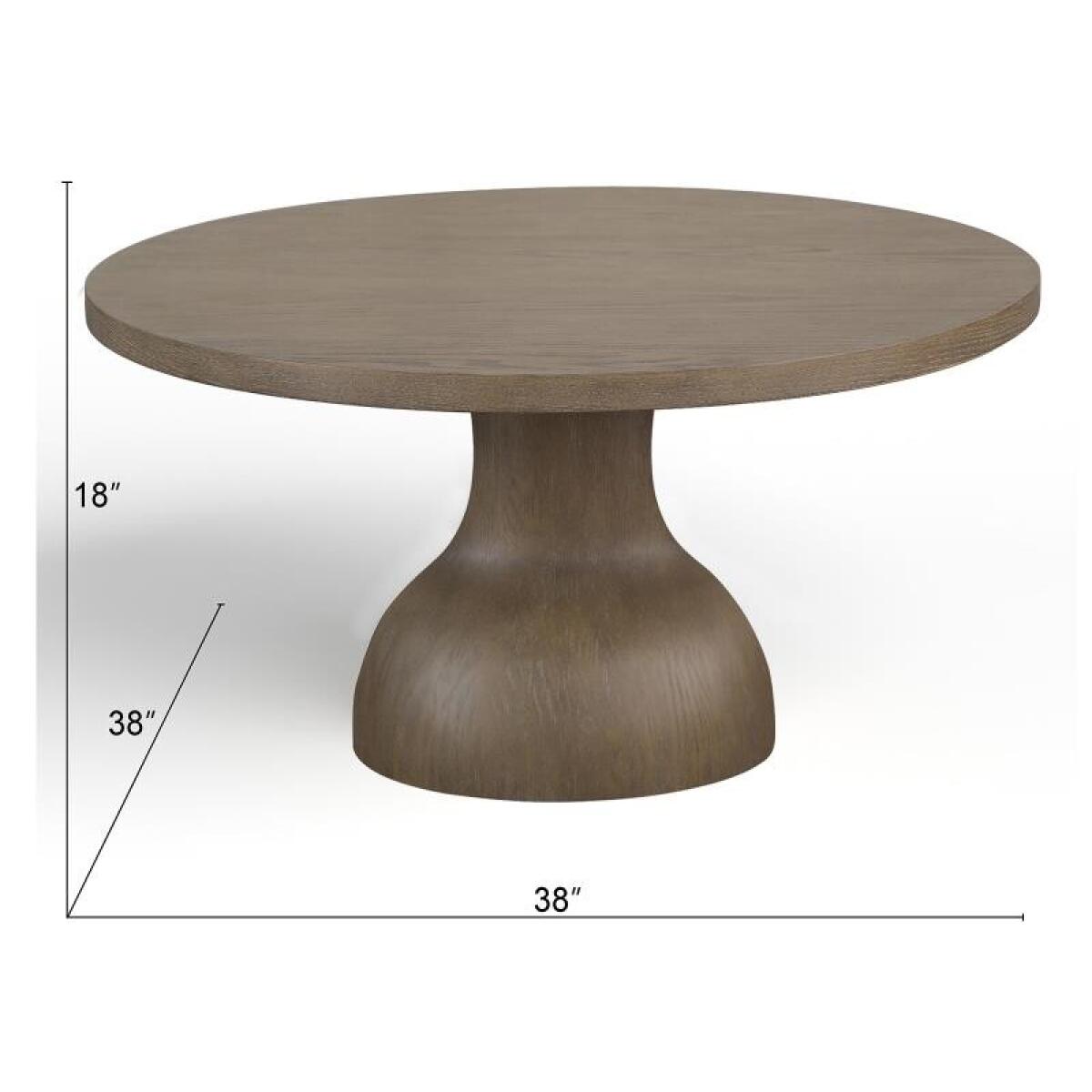 Bosley Lt. Brown Round Cocktail Table - Image 5