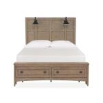 Paxton B4805-59B Complete Queen Lamp Panel Storage Bed