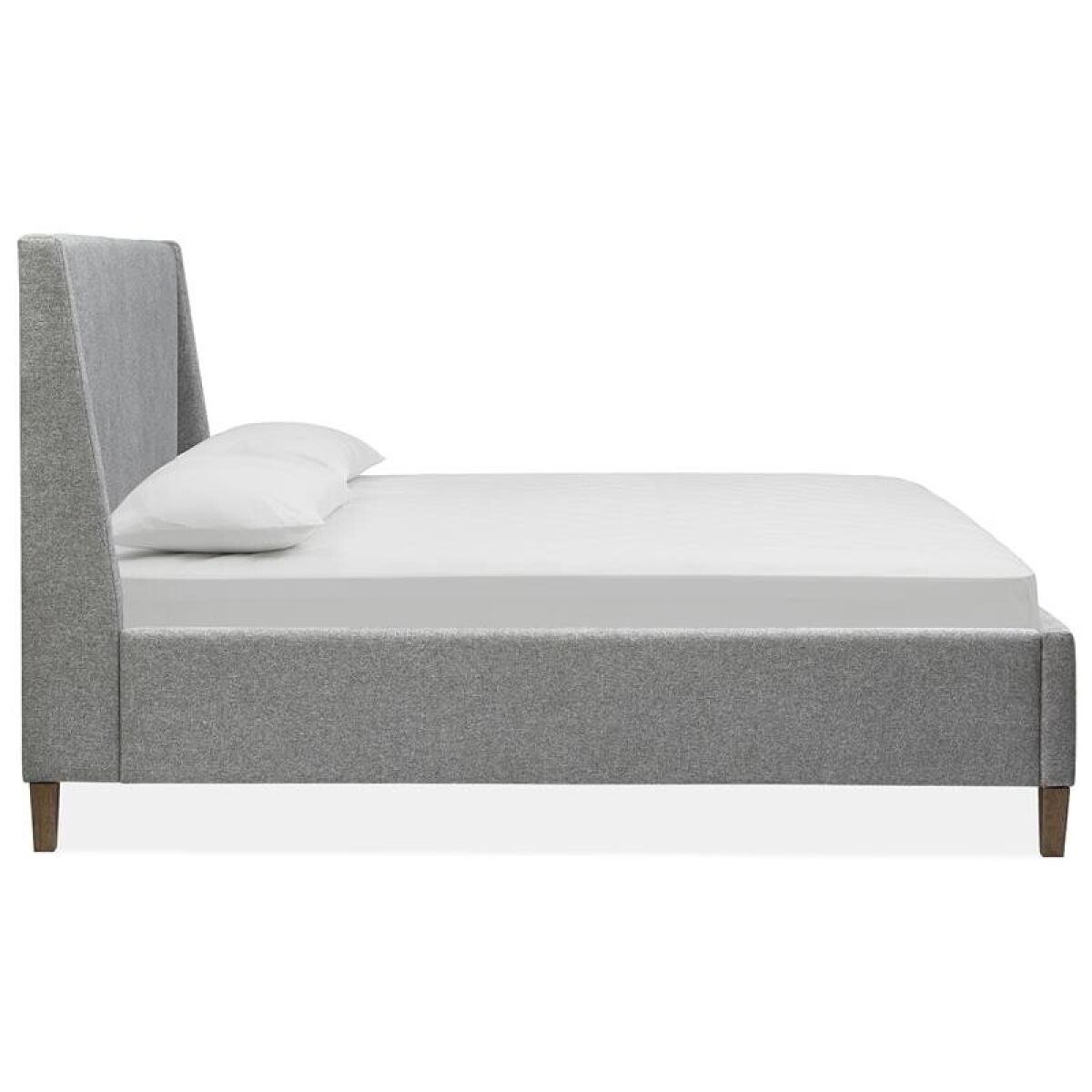 Lindon Complete King Grey Upholstered Island Bed - Image 4