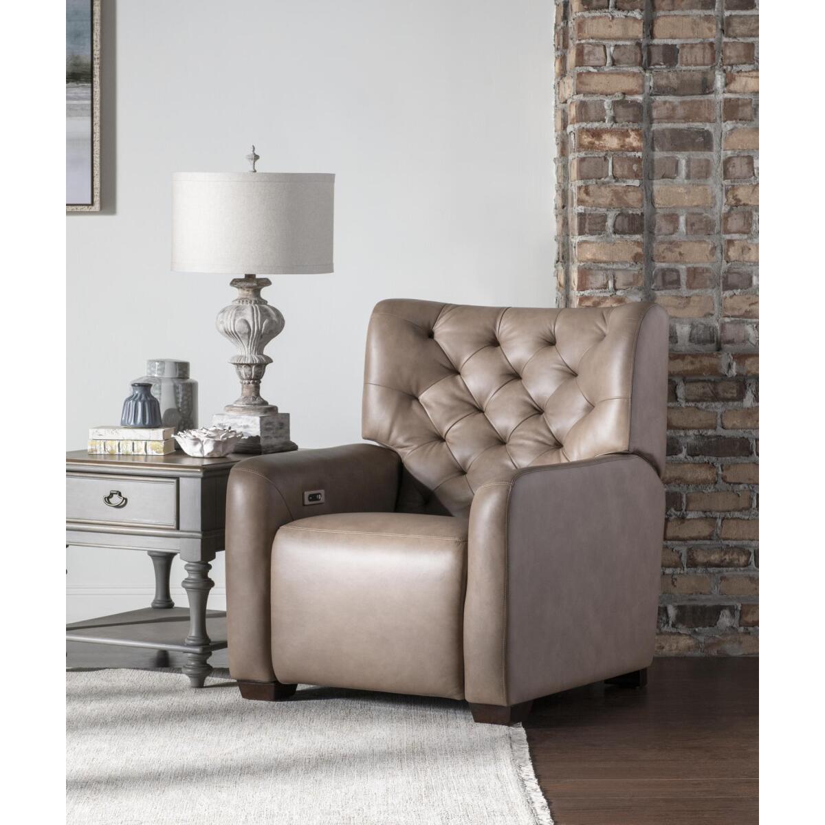 P1 Tufted Recliner Recliners Brown 8