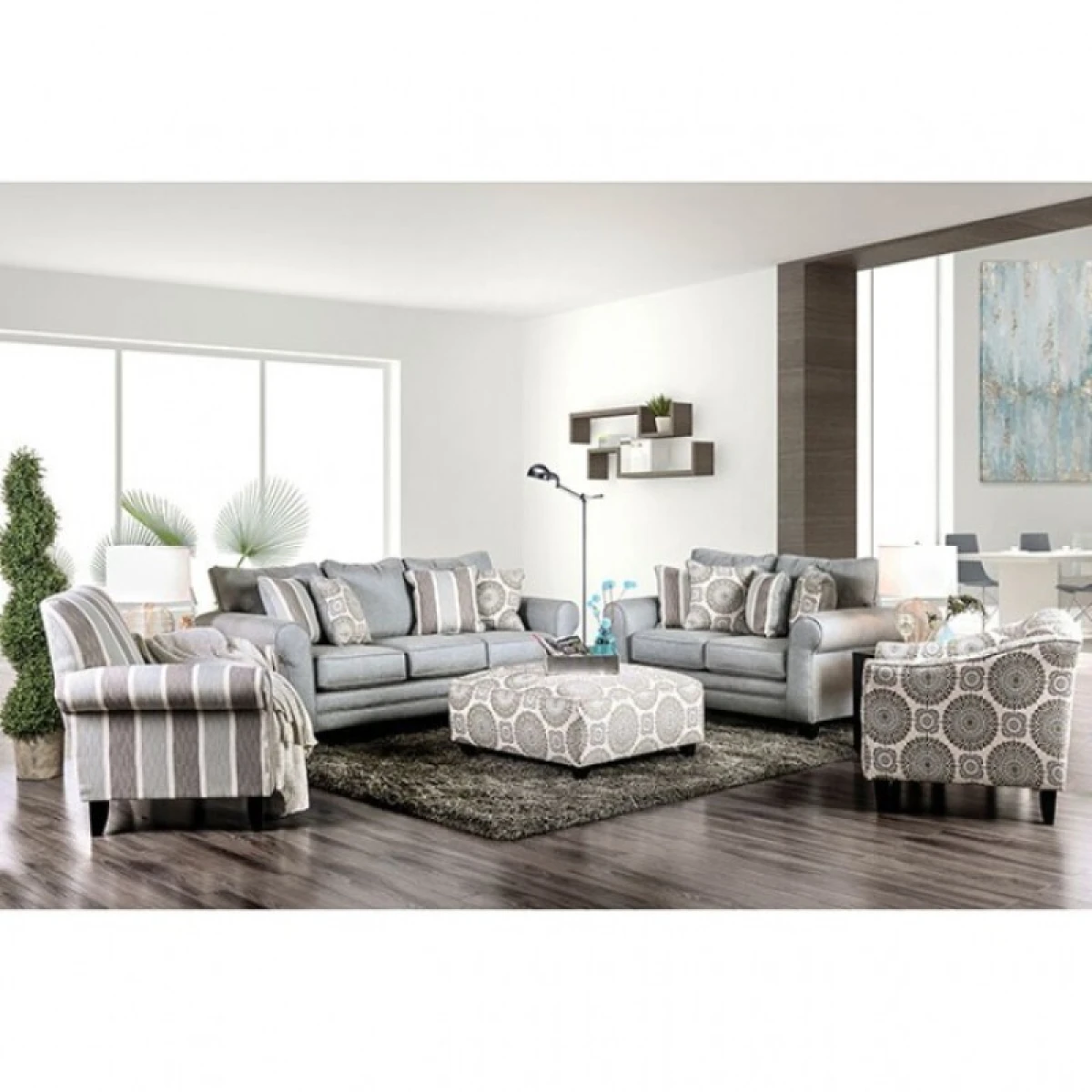 Misty Stripe Chair - Image 2