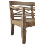 Antique Plantation Grown Teak Bench - Image 5
