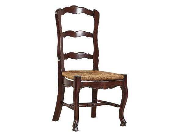 French Ladderback Side Chair Chairs & Benches Brown