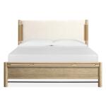 Sunset Cove Complete King Panel Bed w/Upholstered Headboard