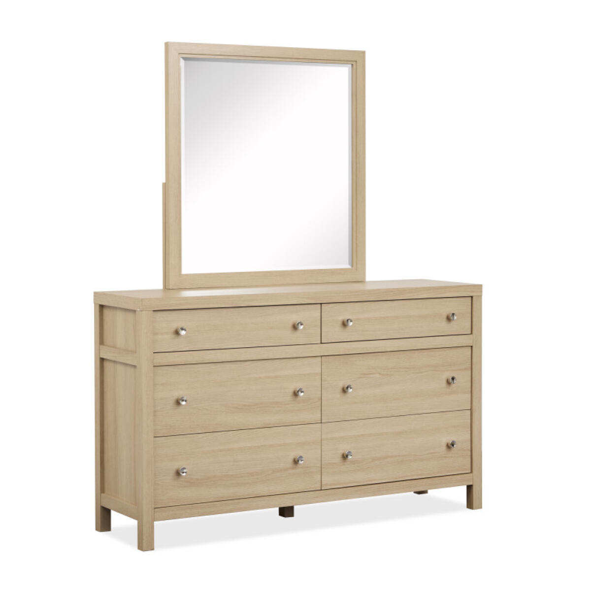 Dresser with Portrait Mirror Dressers Cream 5