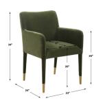 Conifer Dining Arm Chair, Moss - Image 9