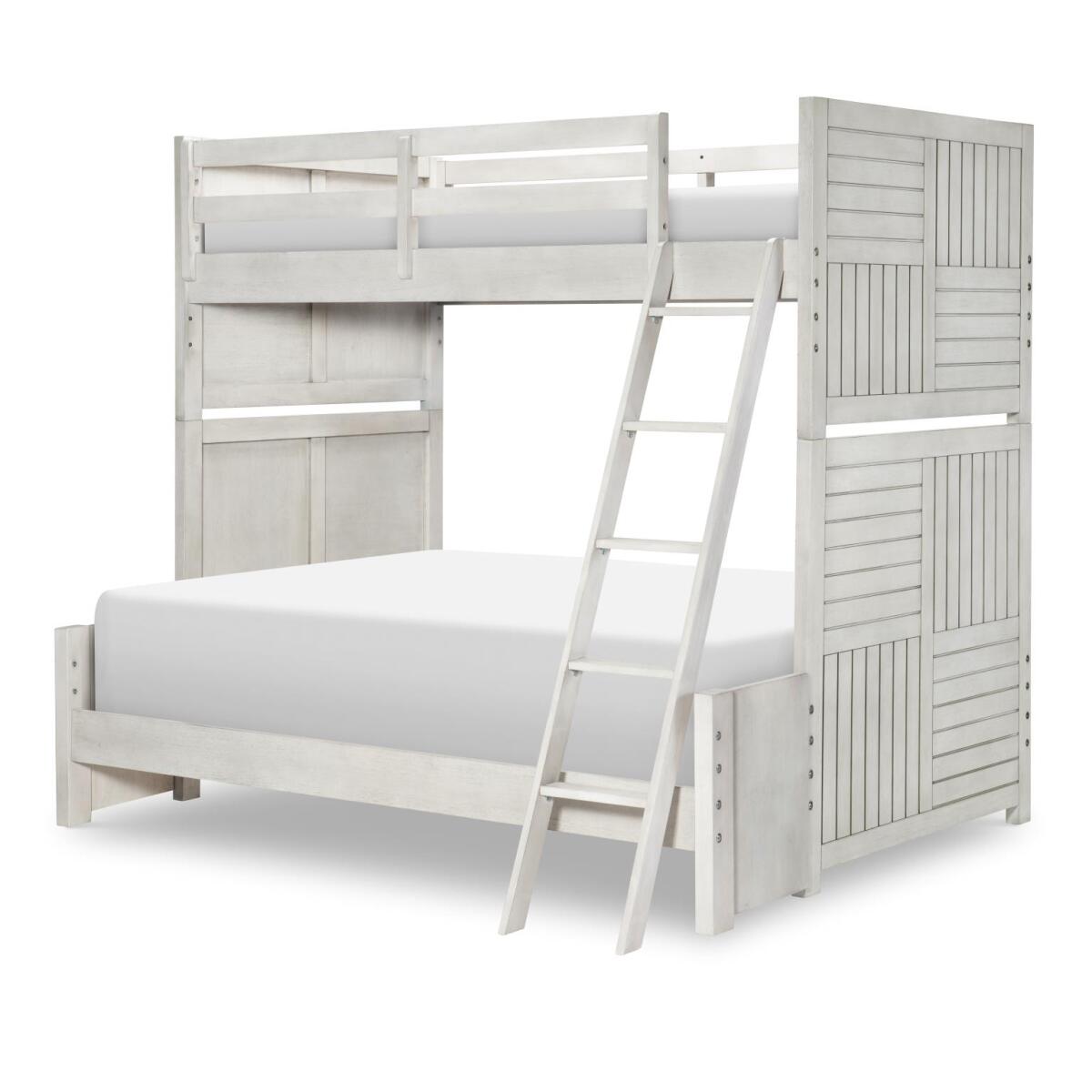 Complete Twin Over Full Bunk Bed Stone Path Gray Finish Youth Beds Legacy Classic Furniture 4