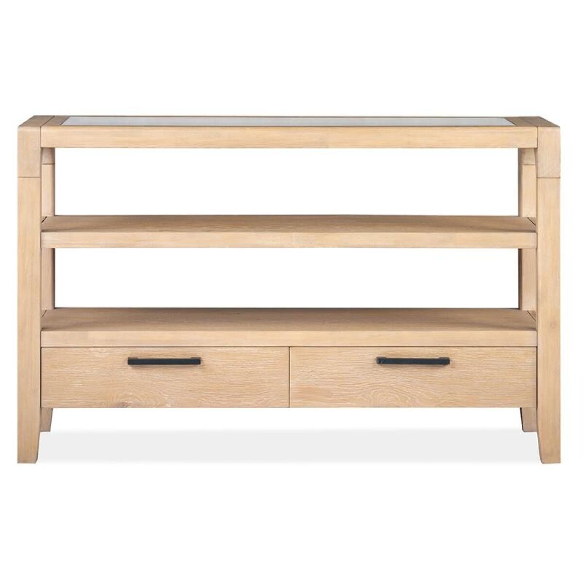 Somerset Open Buffet Dining Storage Brown 4