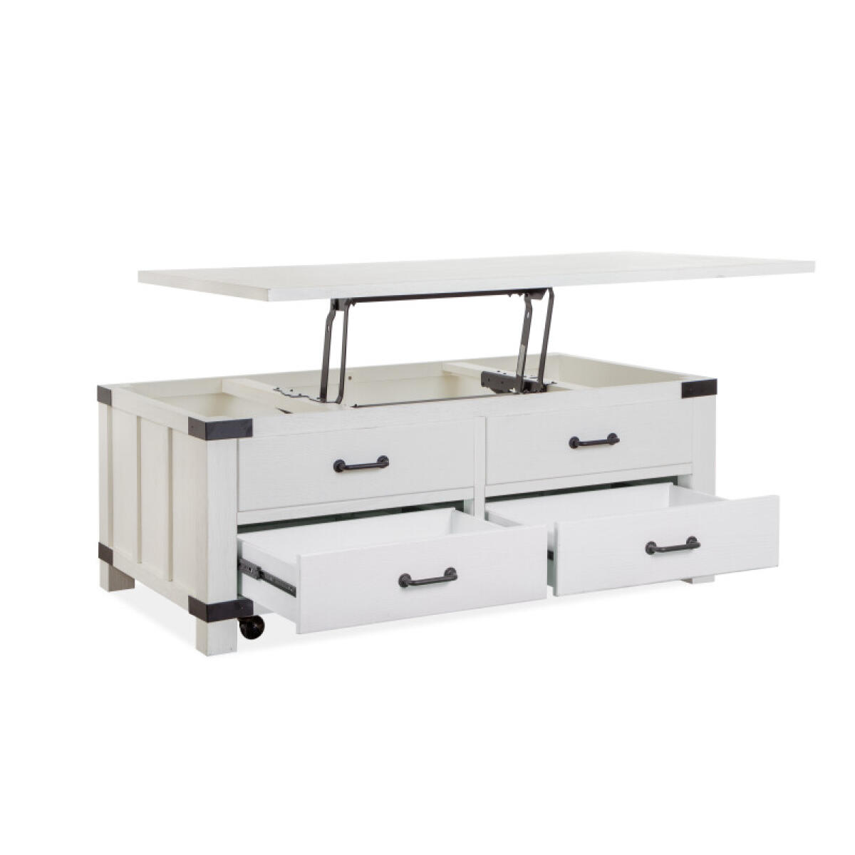 Lift Top Storage Cocktail Table w/Casters Cocktail & Coffee Tables Cocktail & Coffee Tables 4