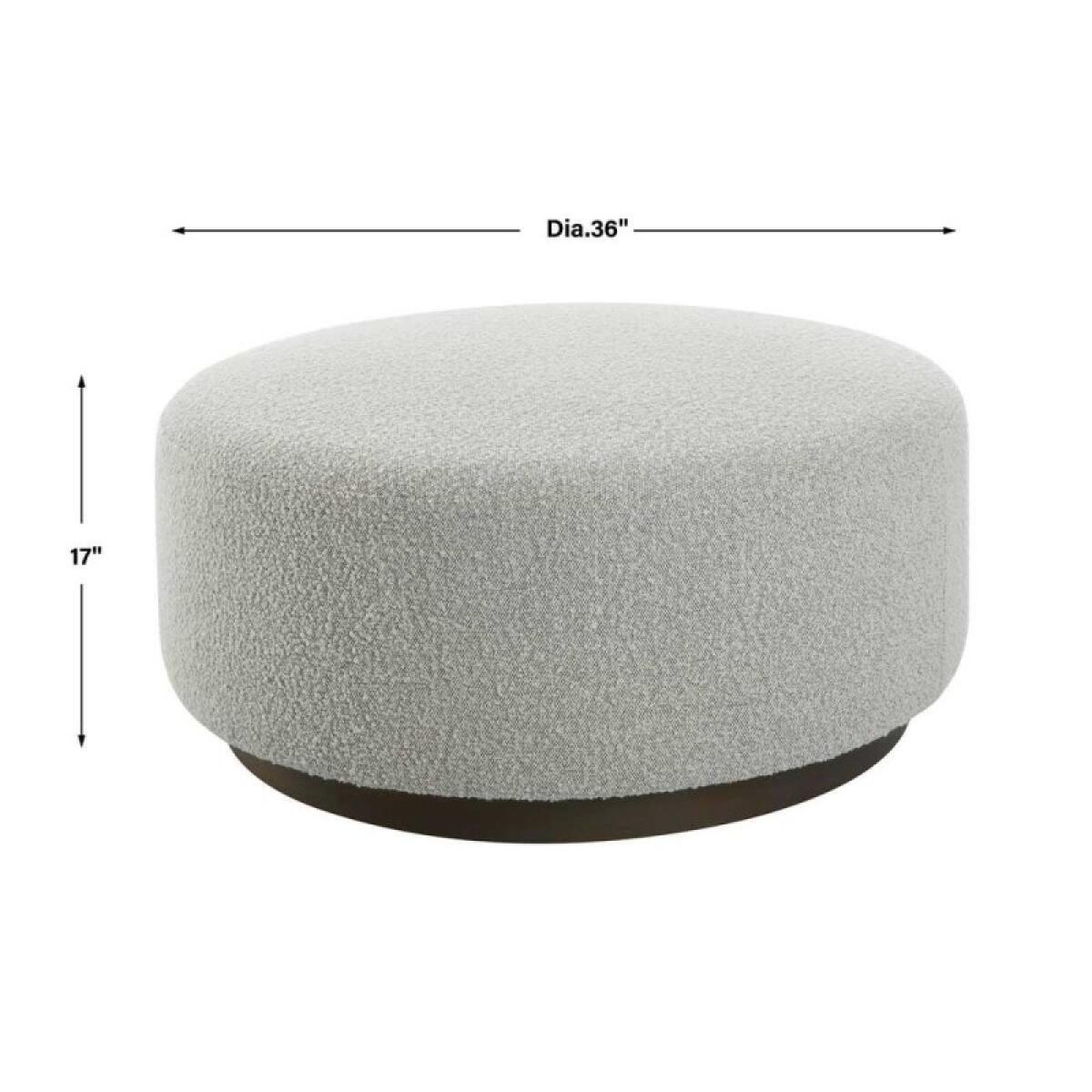 Avila Ottoman, Large, Gray - Image 9
