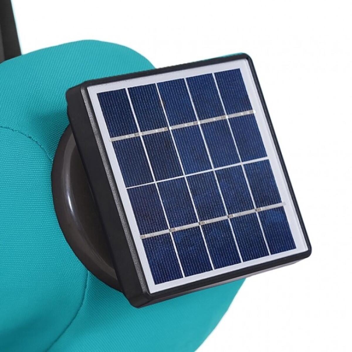 Xico 8 Ft Square Umbrella w/ Double Top w/ LED Light + 37" Large Base - Image 8