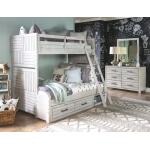 Complete Twin Over Full Bunk Bed Stone Path Gray Finish Youth Beds Legacy Classic Furniture 13