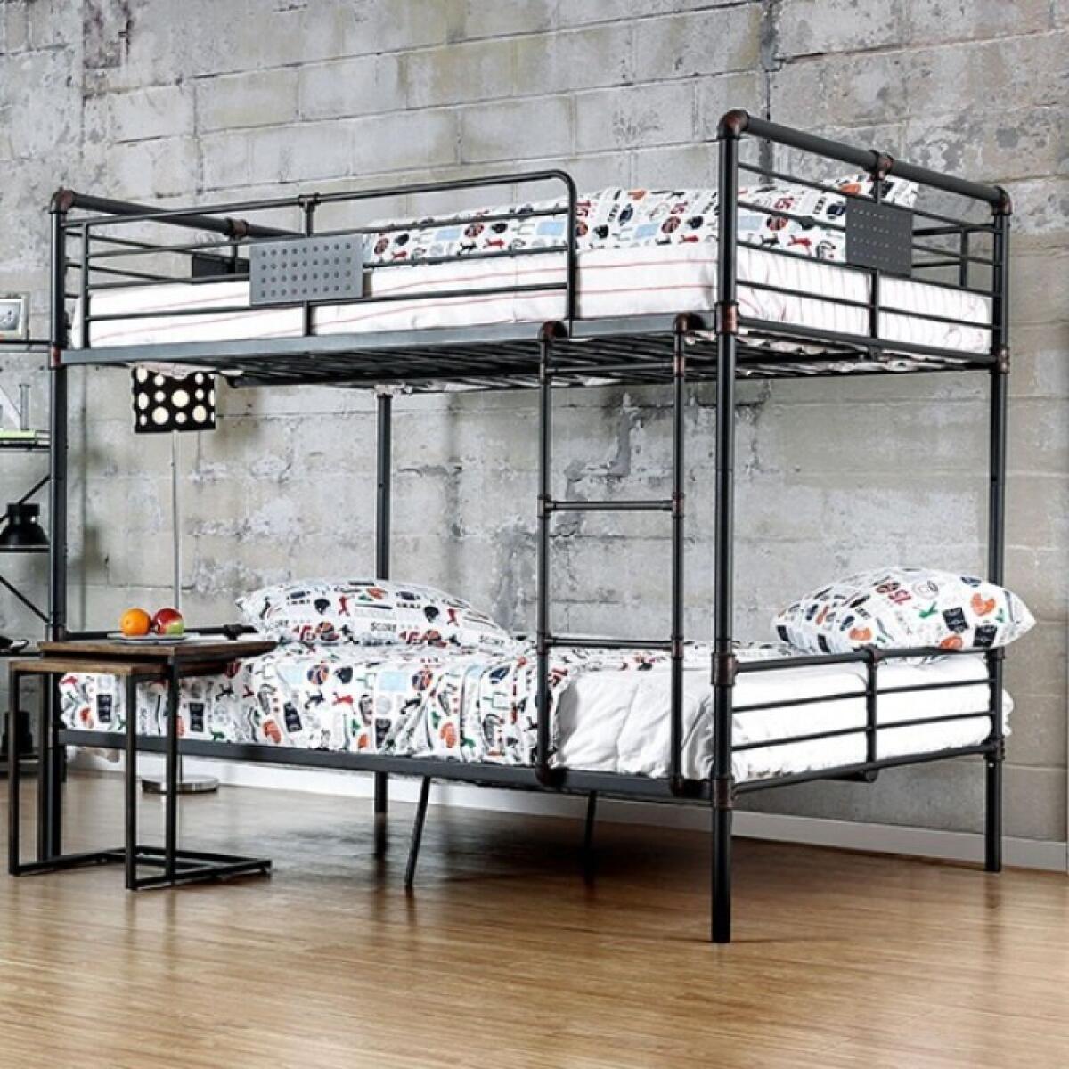 Olga Full/Full Bunk Bed Youth Beds Antique Black 4
