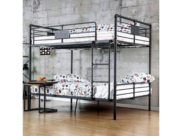 Olga Full/Full Bunk Bed Youth Beds Antique Black