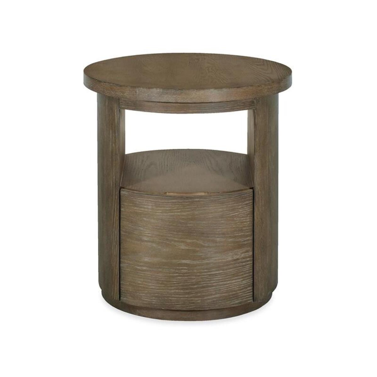Bosley Lt. Brown Round End Table End tables Brown 9