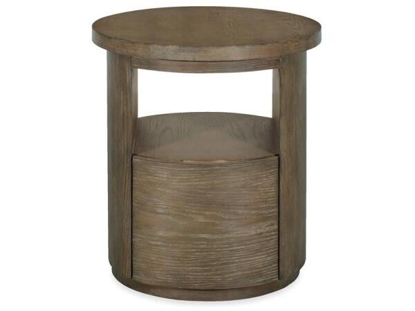 Bosley Lt. Brown Round End Table End tables Brown 21