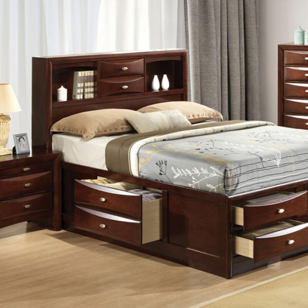 3ffbed311d1be6ccd00ea0274f69cdc2 Zosimo 4 Pc Queen Bedroom Set - Image 1